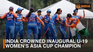 India crowned inaugural U-19 Women's Asia Cup champion