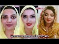 Party Makeup Transformation on Memona Muslima by zainab numan #shadiseason