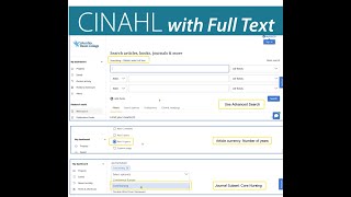 Tutorial: Finding nursing journal articles in CINAHL in the new EBSCO interface