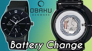 Obaku Multifunction Watch Battery Change