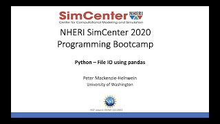 Python Quickstart Tutorial: File IO using pandas