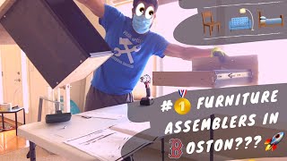 Bestar Aquarius Desk With Single Pedestal (TIMELAPSE) Assembly | Costco Furniture Assembly