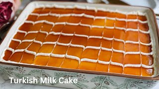 Turkish Milk Cake | How To Make Easy Milk Cake | Trilece | Tres Leches Cake