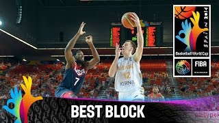 Ukraine v USA - Best Block - 2014 FIBA Basketball World Cup
