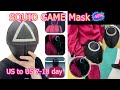 Squid Game Mask Cosplay Mask Square Circle Triangle, Soldier Mask Squid Games Face Cover Masks