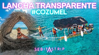 🌎🧜‍♂️COZUMEL: LANCHA 100% TRANSPARENTE!! | PLAYAS, HOSPEDAJE, ACTIVIDADES Y COSTOS  | @sebitastrip