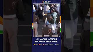 Republic Day Parade 2025: BJP President JP Nadda Distributes Sweets to Security Personnel | WION