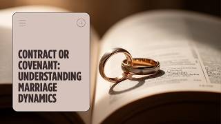 Is Your Marriage a Contract or a Covenant? The Truth No One Talks About!