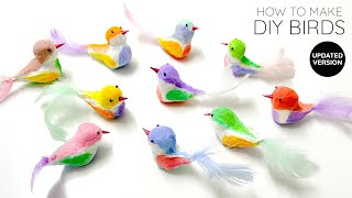 DIY Birds, Cotton Bird, 3D Bird DIY, How to Make a Bird Easy (NEW UPDATE 2025)