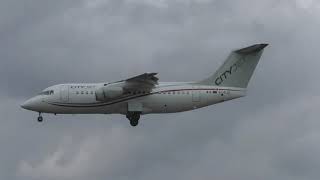 Cityjet Avro RJ85 Landing at Frankfurt Airport