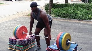 Power Clean and Jerk from Blocks for Tall Men