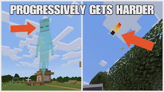 Minecraft, But It Gets Progressively Harder Every Minute!