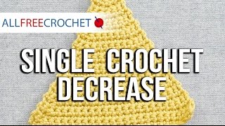 Left-Handed Single Crochet Decrease Stitch