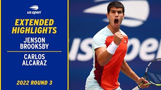 Jenson Brooksby vs. Carlos Alcaraz Extended Highlights | 2022 US Open Round 3