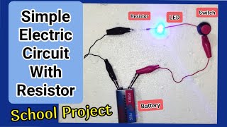 How To Connect Single Led To 9v Battery With Resistor On Off Switch