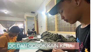 Update masjee production | QC dan gosok kain keras #masjeeofficial #masjee #konveksibandung