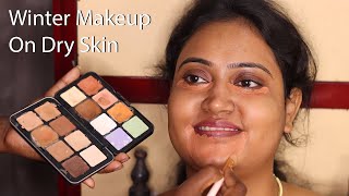 Winter Bridal Makeup For Dry Skin/ Best Bridal Makeup For Beginners/ Step By Step Makeup Tutorial