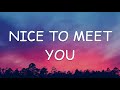Imagine Dragons - Nice to Meet You (Lyrics)🎵