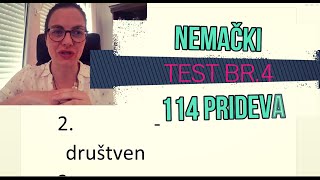 NEMAČKI | TEST | 114 PRIDEVA KOJE SVAKODNEVNO KORISTITE