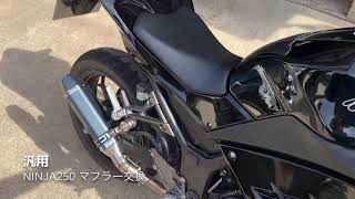 【脱純正】Ninja250のマフラー交換！(音だけ)