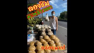 มะพร้าวน้ำหอม#coconut perfume in Thailand#มะพร้าวเผา#อร่อยมาก ต้องลอง