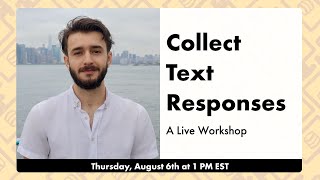 Collect Open Text Responses with xAPI - Live Workshop