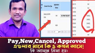 New,Pay,Cancel,এইগুলা কখন আসে ও কোন পযায়ে ভিসা হয় জানুন |Malaysia New visa status cheek | Colling.