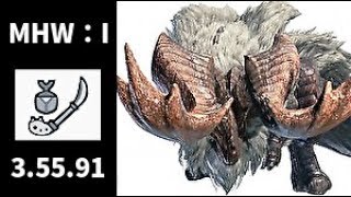 【MHW：I】猛牛竜 バフバロの狩猟 操虫棍 ソロ 3'55\