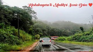 ❤️ KUSHALNAGARA to MADIKERI Town Beautiful Drive || Honda WRV || Coorg || Kodagu