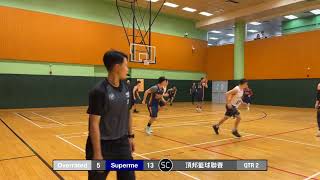 第六屆頂邦籃球聯賽 常規賽 20230202 Overrated vs Superme Q2