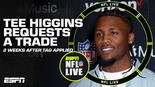 TEE HIGGINS REQUESTS TRADE 👀 Dan Orlovsky thinks he could head to DETROIT OR TENNESSEE 😮 | NFL Live