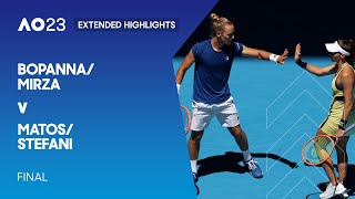 Bopanna/Mirza v Matos/Stefani Extended Highlights | Australian Open 2023 Final