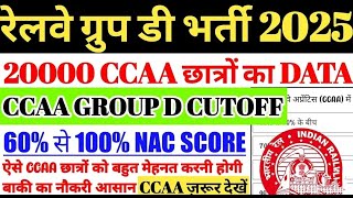 रेलवे ग्रुप डी भर्ती 2025 | 20000 CCAA छात्रों का DATA, CCAA GROUP D CUTOFF 😱 CCAA को CBT नंबर चाहिए