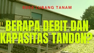 DEBIT AIR DAN KAPASITAS TANDON HIDROPONIK SISTEM NFT