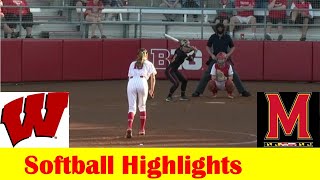 Maryland vs Wisconsin Softball Game 1 Highlights, May 3 2024