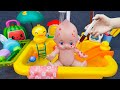 Relaxing With BUBBLE BATH BATTLE Toys Unboxing 🐳 COCOMELON COMPILATION 🍉 Melon Unboxing