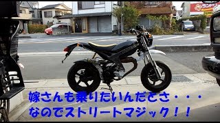 ママさんがミニサーキットで走りたいって言うもんで、考えた末SUZUKIストリートマジックにしました^^