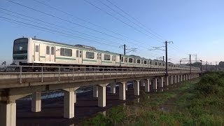 JR常磐線 土浦発 下り始発列車 E501系 527M 高萩行き