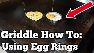 Quick tips for using egg rings on your griddle! Featuring the Steelmade Griddle-Garrett the Griddler