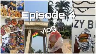 🇬🇭Ghana Vlog  Ssn: 1 Ep:4|| Black star,Art Centre,Aburi gardens,Crazy Burger