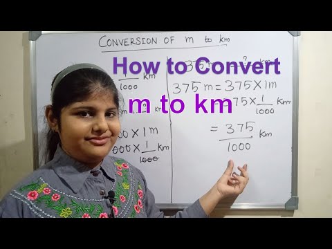 How do you convert 200 meters to kilometers?