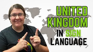 How to sign United Kingdom in British Sign Language | United Kingdom 🇬🇧