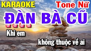 Đàn Bà Cũ - Karaoke Tone Nữ Dm - Nhạc Sống Beat Hay | Huỳnh Lê