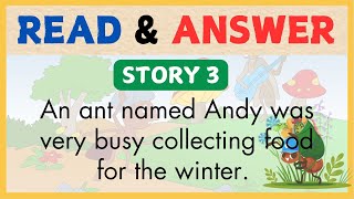 READING SHORT STORY 3 for PRESCHOOL  -  with Question & Answer  -- Reading Comprehension Vocabulary