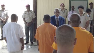 Fiji Attorney - General, Hon.  Siromi Turaga visited Fiji Corrections Services in Korovou, Suva