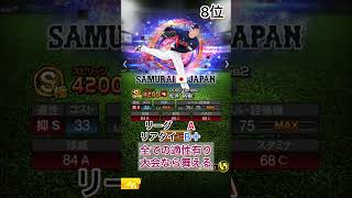 プロ野球スピリッツA第1弾侍ジャパンガチャ評価ランキング #プロスピ #プロスピa #gaming #game