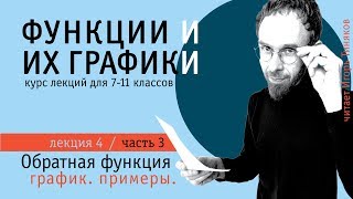 График обратной функции | Обратная функция - часть 3