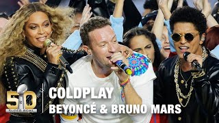 Coldplay's FULL Pepsi Super Bowl 50 Halftime Show feat. Beyoncé & Bruno Mars! | NFL
