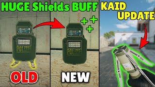 ALL Shields Got a SECOND NEW BUFF! | Kaid Weapon Update! - Rainbow Six Siege Dea