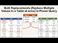 Bulk Replacements (Replace Multiple Values in a Table at once) in Power Query